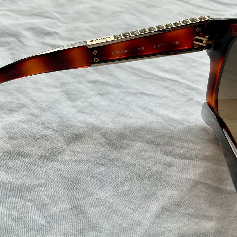 Chloe Tortoise Shell Sunglasses - Picture 4 of 8
